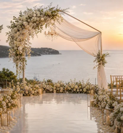 Сватбена арка - за повече информация: Vip Wedding - сватбена агенция Бургас