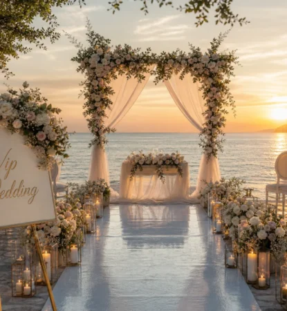 Изнесен сватбен ритуал - за повече информация: Vip Wedding - сватбена агенция Бургас